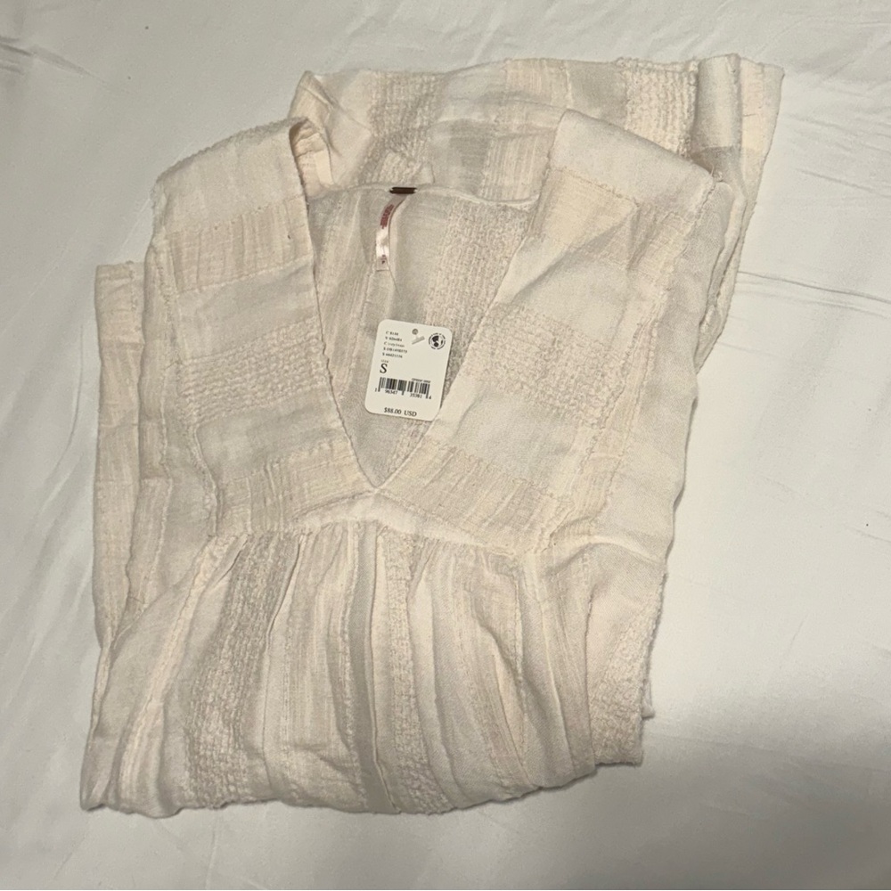 Free People Feels Like Sunshine Tunic Ivory NWT - Picture 3 of 4